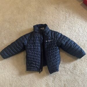 Columbia Blue Quilted Puffer Jacket